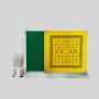 Folding Mahjong Table - Green, Cup Holders