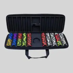Custom EVA Poker Chip Case - 500/300/1000 Chip Carrying Case
