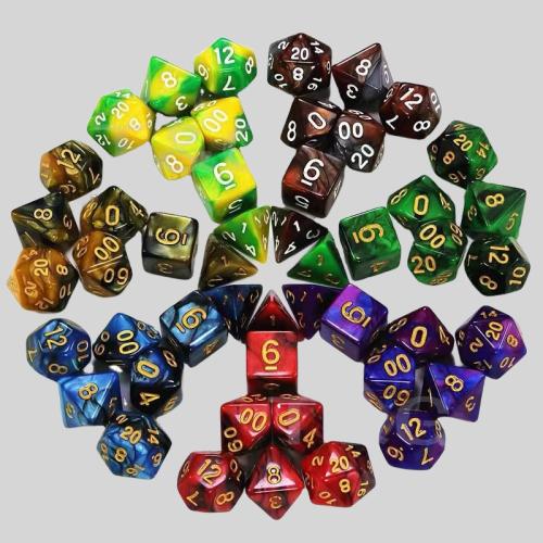 Polyhedral D20 Dice Set - Resin D&D Dice Set (1000+pcs)