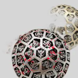 D100 Metal Dice - D&D RPG Polyhedral Dice