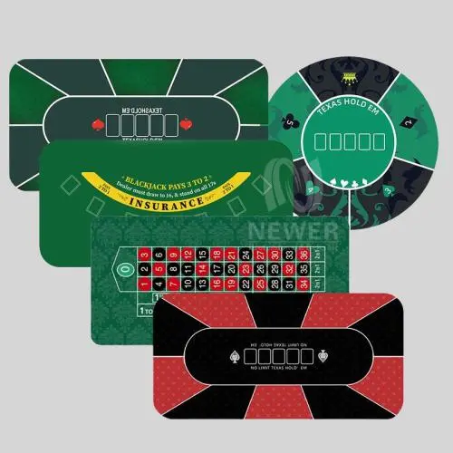 Luxury Texas Poker Table Mat - Waterproof Non Slip Game Casino Desk Pad