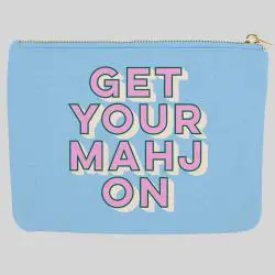 Mahjong Tile Storage Bag Customizable Canvas Pouch