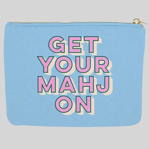 Mahjong Tile Storage Bag Customizable Canvas Pouch