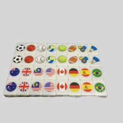 Cute Country Flags Mahjong Set - Durable Promotional Gift