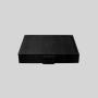 Luxury Black PU Leather Dominoes Box Set - BG-2467