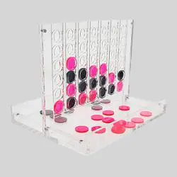 Acrylic Connect 4 Game - Winsport Desktop Chess Board