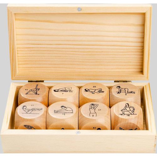 Custom Wooden Dice - 20mm Game Toy, Cross Theme