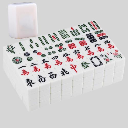 Custom White Magnetic Mahjong Set - 166 Pcs