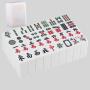 Custom White Magnetic Mahjong Set - 166 Pcs