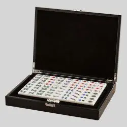 Custom Chinese American Mahjong Set - 166 Pcs with Leather Box