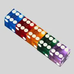 Custom Acrylic Dice Set - 5mm DND Gaming Dice with Metal Case