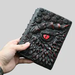 Lava Magic Dragon Resin Notebook A5 - Gamer Favorite
