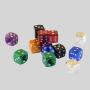 Dice Shape Aluminum Tire Valve Caps for Car Wheels