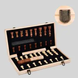 Portable Magnetic Wooden Chess Set - Pengle International Chess Game