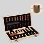 Portable Magnetic Wooden Chess Set - Pengle International Chess Game