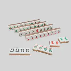 Pink Mini Acrylic Mahjong Set - Wholesale Domino Game