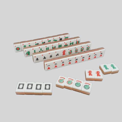 Pink Mini Acrylic Mahjong Set - Wholesale Domino Game
