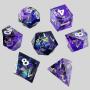 Xironng Resin Dice 7Pcs DND Polyhedral Dice Set
