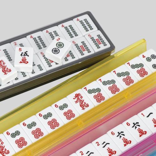 Acrylic Mahjong Pusher Set – 18 Inch Multi-Color Rack
