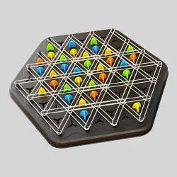 Geometric Chain Chess Puzzle - Family Logic Game