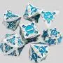 DND Metal Dice Set - 7 Pcs Polyhedral RPG Dice