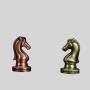 Luxury Bronze Magnetic Chess Board - Zwarte Beer