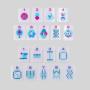 Custom Acrylic Mahjong Set - Monogram Casino Tiles