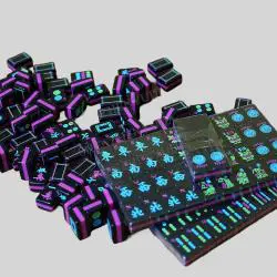 American Mahjong Tiles Set – Custom Decal, Acrylic Mahjong Game