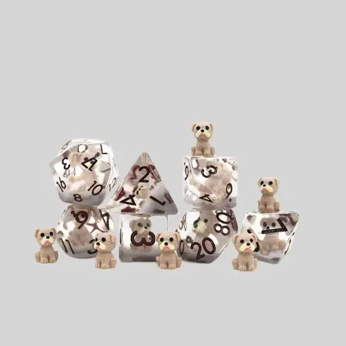 Custom Resin Polyhedral Dice - D&D Animal Dice Custom Resin Polyhedral Dice - D&D Animal Dice