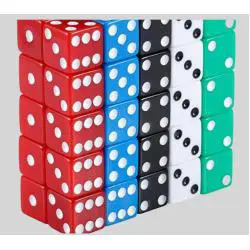 Multicolor Dot Dice - Beecomely Acrylic Dice Set
