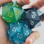 Giant Liquid Resin D20 Dice - JIAN AI RPG Tabletop Dice