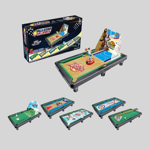 6-in-1 Kids Game Table - Sports & Fun Toys