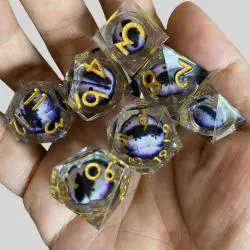Dragon Eye Dice Set - D&D Polyhedral RPG Dice