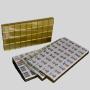 Exquisite Gold Silver Mahjong Set Tiles with Chinese Set