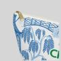 Mahjong Tile Bag Canvas Polyester Blue Chinoiserie Storage