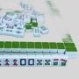 Mahjong Set - Blue & Green Melamine Tiles (24x15x10mm)