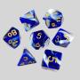 Custom DND Polyhedral Dice Set - 7pcs Acrylic Multi Color Dice