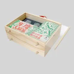 Deluxe Artistic Mahjong Set - Custom Logo, Travel Case