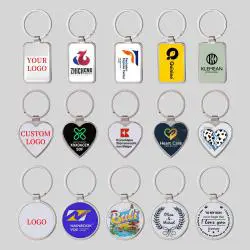 Custom Metal Keychains - Laser Logo Sublimation Gift