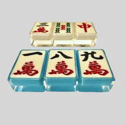 Crystal Mahjong Tiles - AOTOMO 3-Piece Set