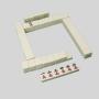 Custom 29/30mm American Mahjong Set - 144pcs Melamine Ivory