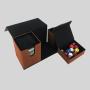 PU Custom Logo Game Box - Card & Dice Storage (HW135127)