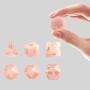 Pink Quartz D&D Dice Set - Custom Font & Logo
