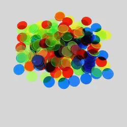 15mm Custom Acrylic Poker Chips - Cheap & Transparent
