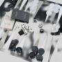 Leather Multi Game Box – Dominoes, Chess, Dice, Home Game Set