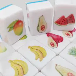 Seaside Escape Mahjong Tiles - Custom 3D Game Set