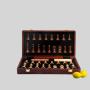 Folding Wooden 2 in 1 Chess Set