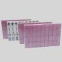 Pink Acrylic Mini Mahjong Set - Silk Gift for Board Game