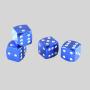 Dice Shape Aluminum Tire Valve Caps for Car Wheels