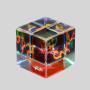 Rainbow Prism DND Gem Dice Set - 20mm, Custom Logo